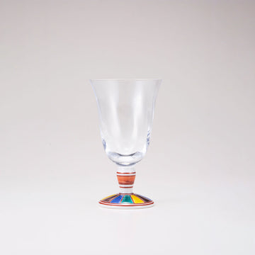 Kutani verre japonais / motif coloré 2 / tulipe