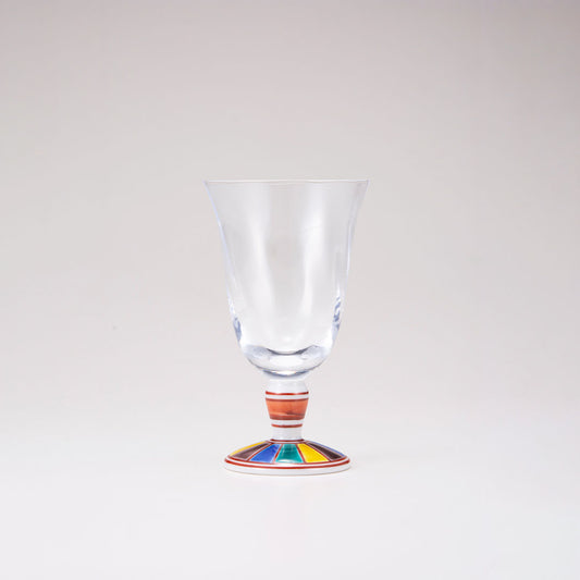 Kutani Japanese Glass / Colorful Pattern 2 / Tulip