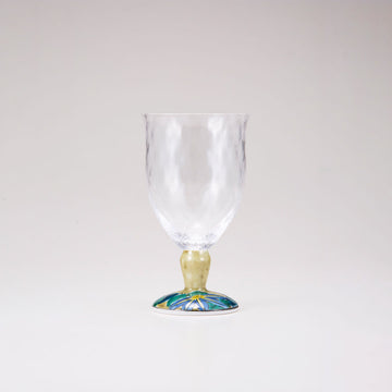 Kutani Japanese Glass/ Clematis / Plaid
