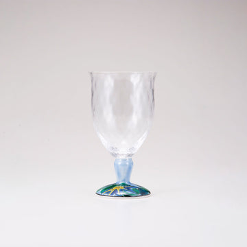 Kutani Glass Glass / Blue Clemátis / Plaid