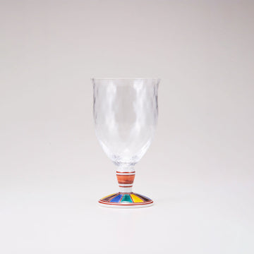 Kutani Japanese Glass / Colorful Pattern 2 / Plaid