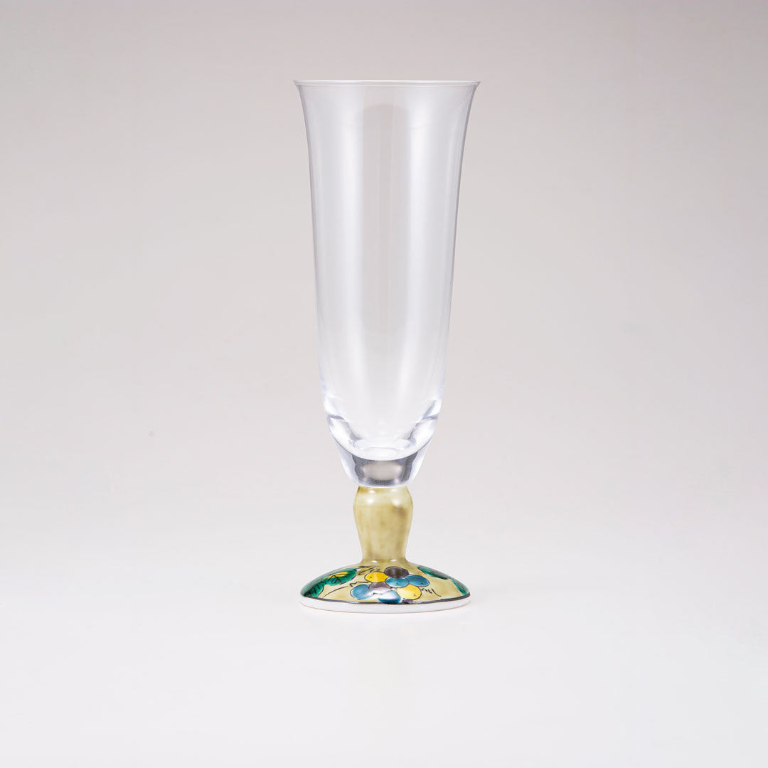 Kutani Japanese Beer Glass / Grape / Plain
