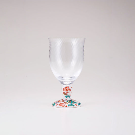 Kutani verre / trésor / diagonale japonais