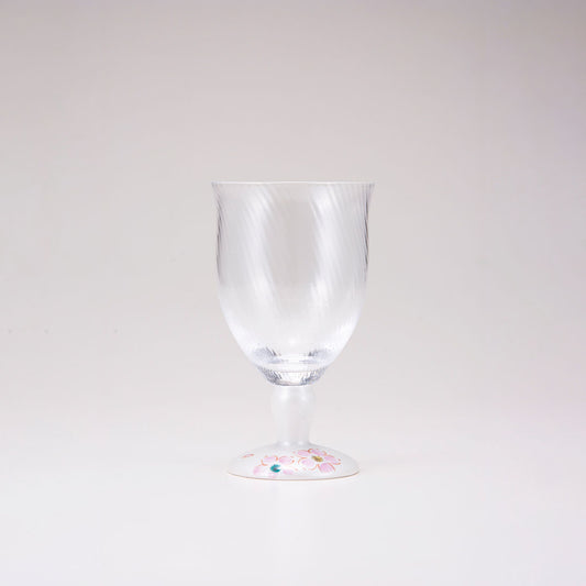 Kutani Glass / Cherry Blossom con plata / diagonal