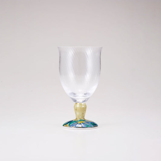 Kutani Japanese Glass / Clematis / Diagonal