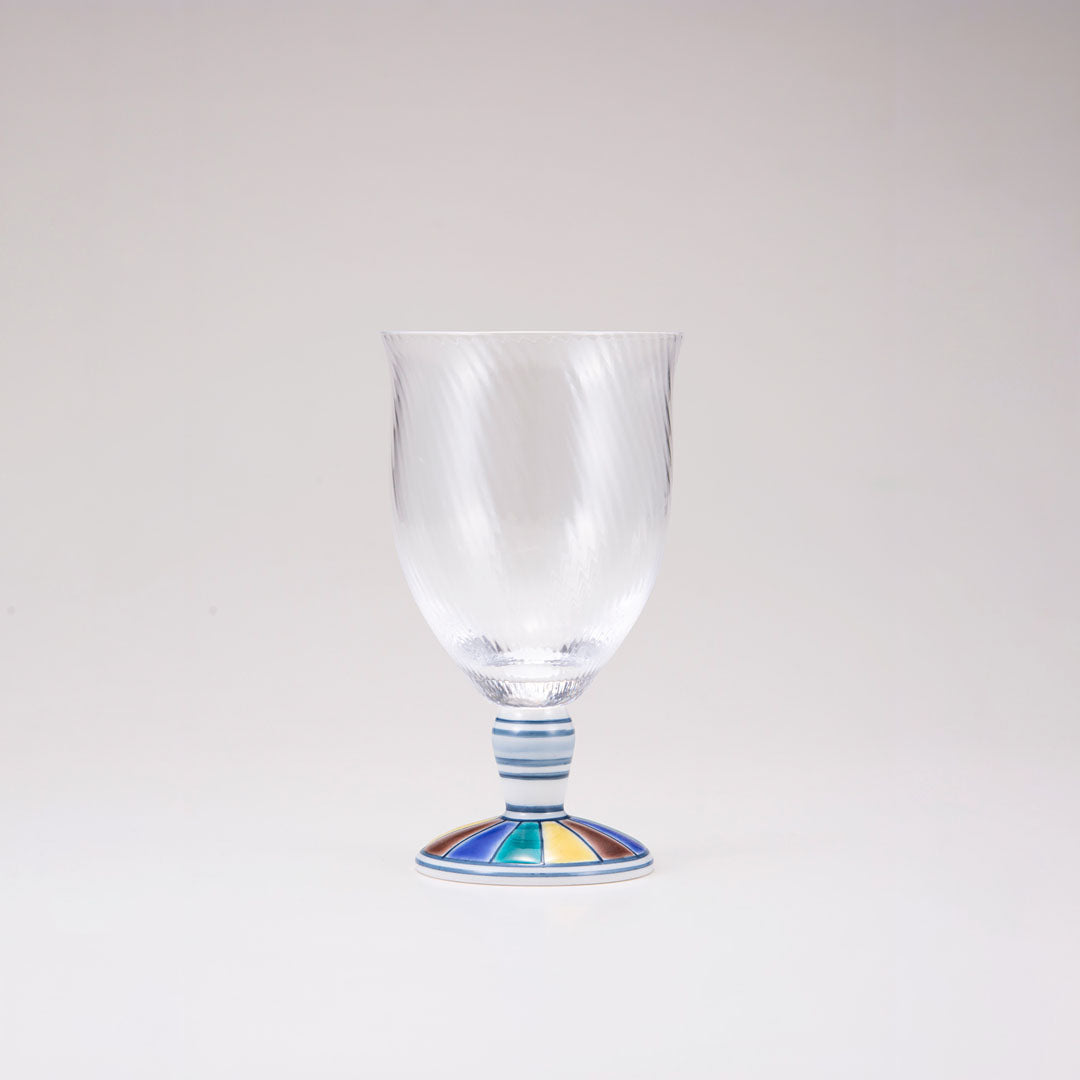 Kutani Japanese Glass / colorido Patrón / diagonal