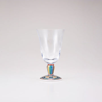 Kutani verre japonais / vieux motif 2 / tulip