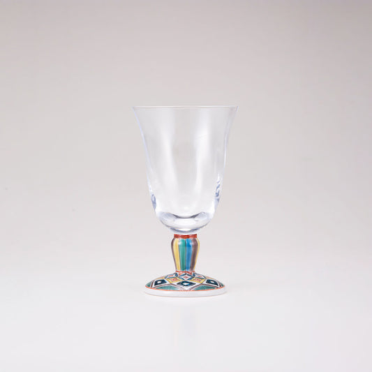 Kutani verre japonais / vieux motif 2 / tulip