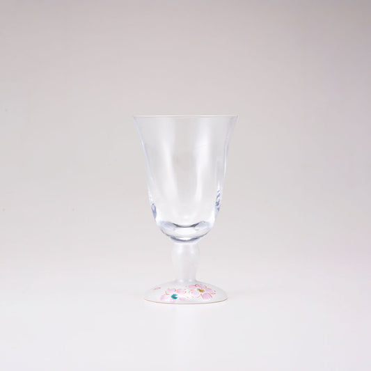 Kutani Japanische Glas / Silber -Kirschblüten / Tulpe
