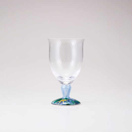 Kutani verre japonais / clematis / diagonale