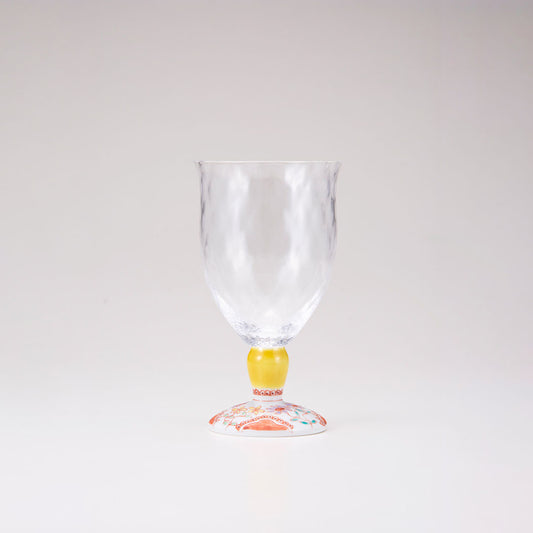Kutani Japanese Glass / Flower / Plaid