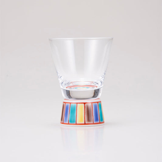 Kutani Japanese Shot Glass / Colorful Pattern 2