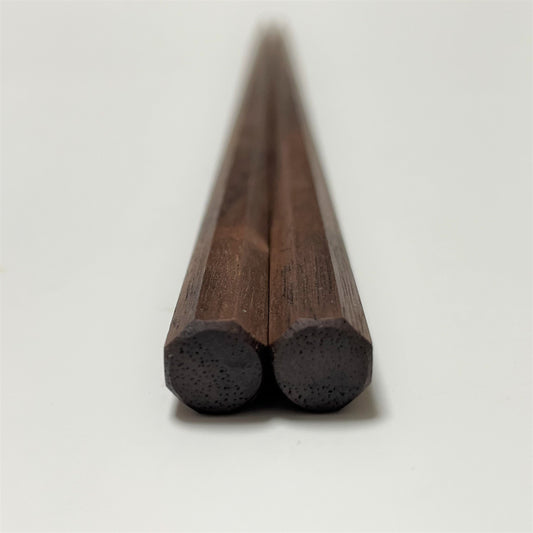 Chopsticks de nogal / octágono - 23 cm