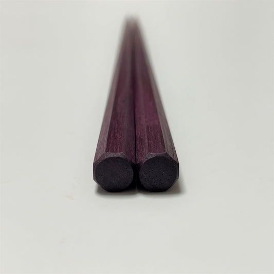 보라색 하트 젓가락 / 옥타곤 -23cm