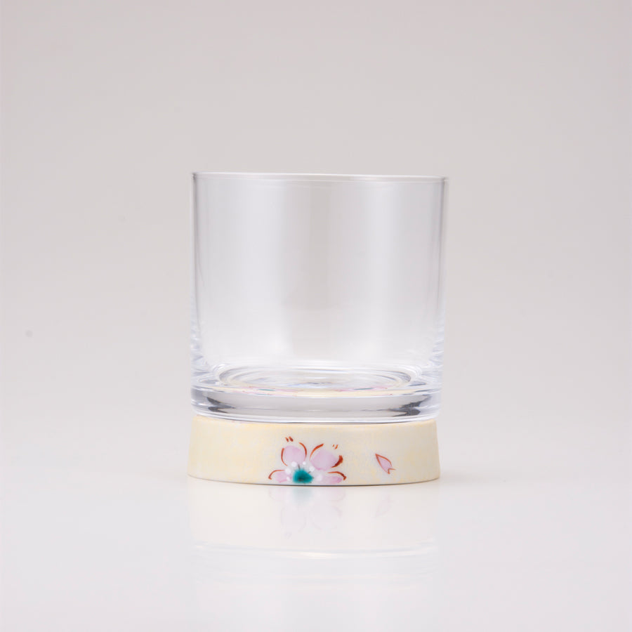 Rock Glass / Gold Cherry Blossom