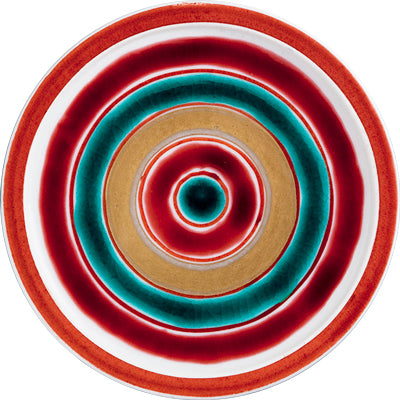 Rock Glass / Red Spinning Top