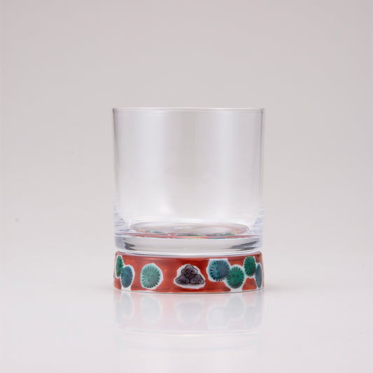 Kutani Japones Rock Glass / Mokubei