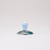Kutani Japanese Glass / Blue Clematis / Plaid