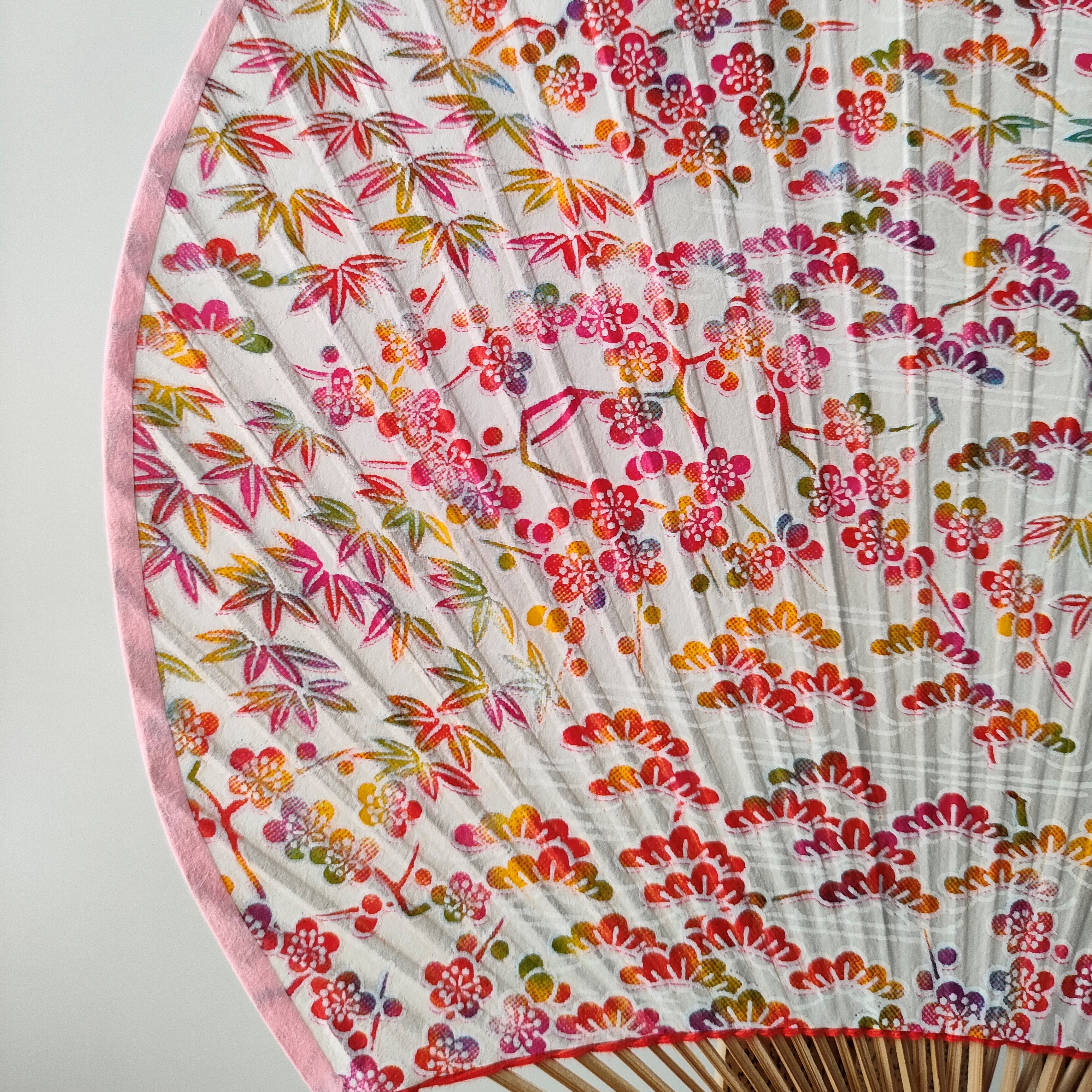 Fan / Sho-Chiku-Bai (Three Friends) / Round / Medium