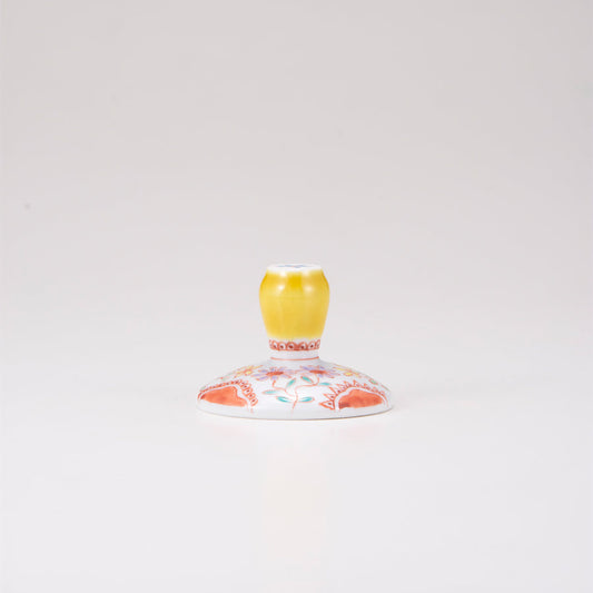 Kutani Japanese Glass / Flower / Diagonal