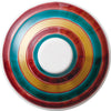 Kutani Japanese Glass / Red Spinning Top / Plaid