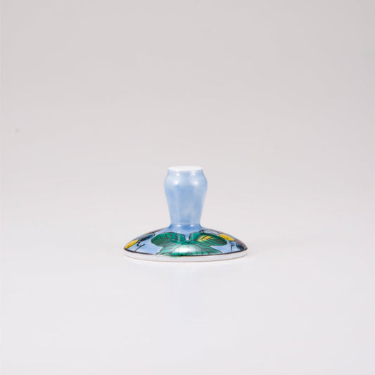 Kutani Japanische Glas / Blau -Traube / Plaid