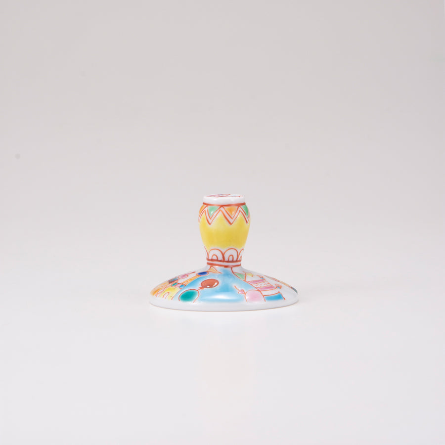 Kutani Japanese Beer Glass / Town Square / Plaid