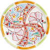 Kutani Japanese Rock Glass / Flower Tapestry