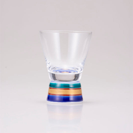 Kutani Japanisches Schnapsglas / Blau -Spinning -Top