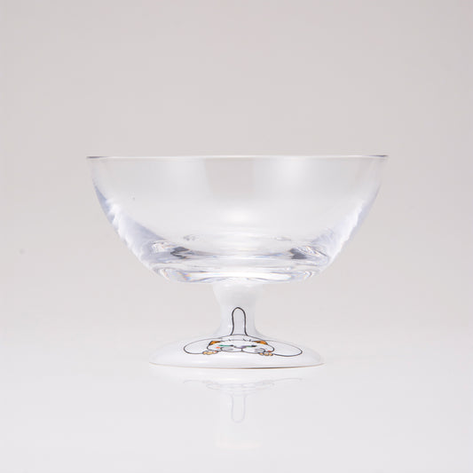 Glasst giapponese in vetro / gatto kutani / semplice