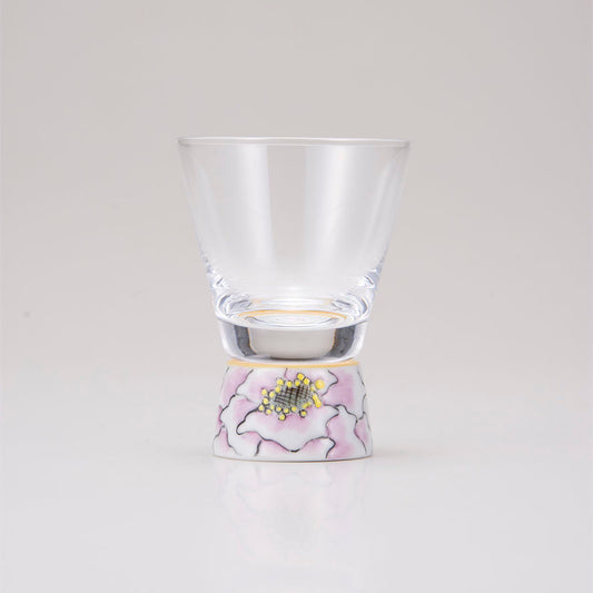 Kutani Japanese Shot Glass / Peony
