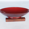 Red Serving Bowl / Cherry Blossom