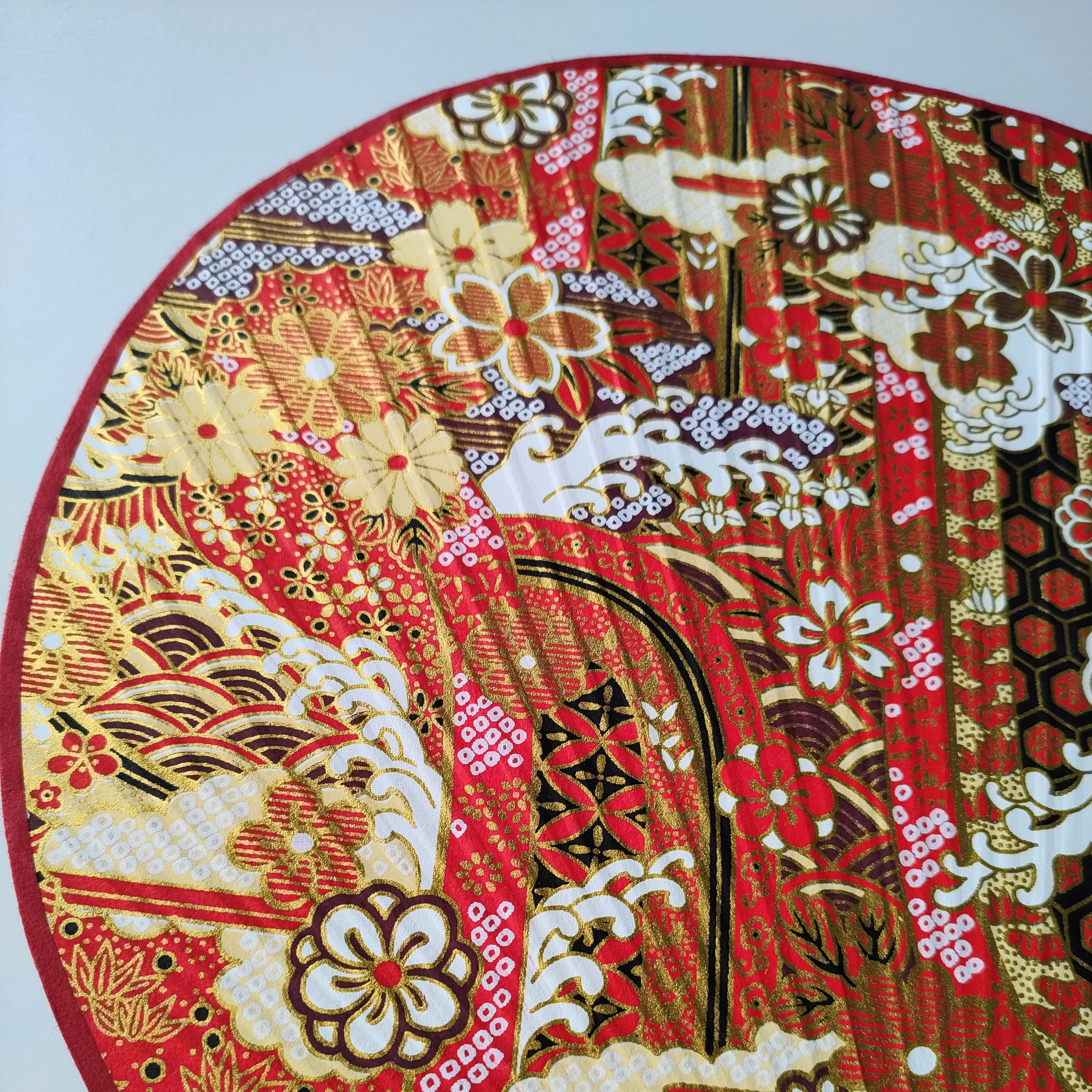Fan / Safflower Wave / Round / Large