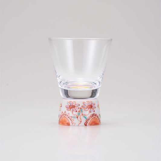 Kutani Japanese Shot Glass / Flower