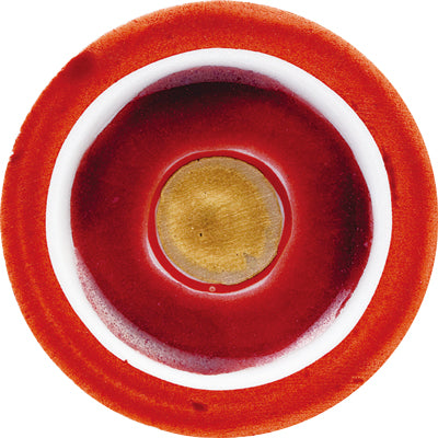 Kutani japonés de copa de chupamiento / top giratoria rojo
