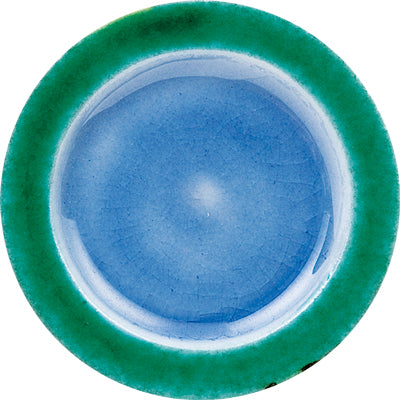 Kutani Japanese Shot Glass / Blue Grape