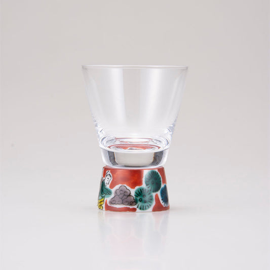 Kutani Japanese Shot Glass /  Mokubei
