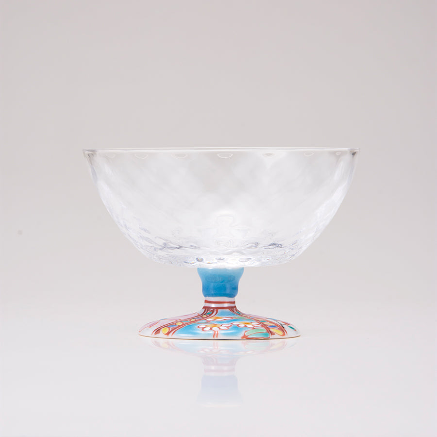 Glasst giapponese di kutani / arazzo fiore / plaid