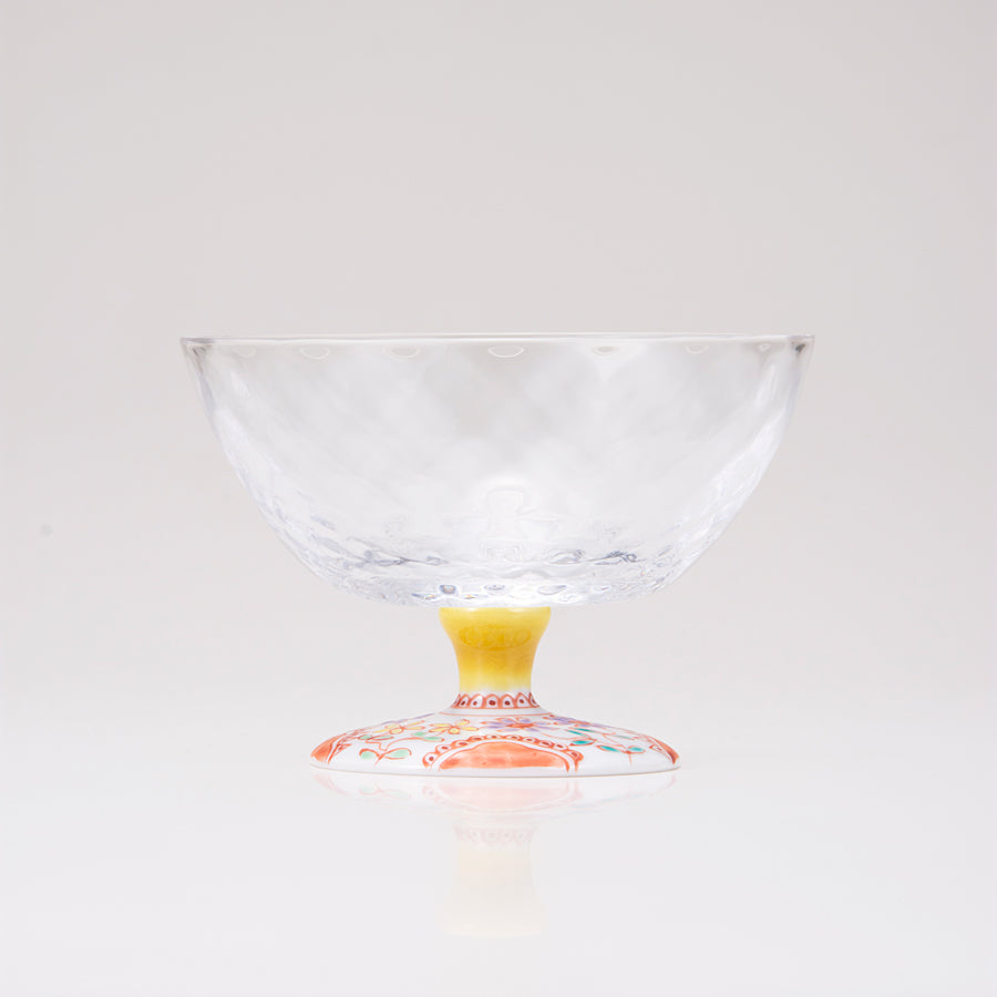 Glasst giapponese dessert giapponese / fiore / plaid
