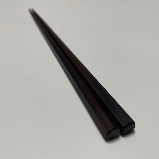 Striped Ebony Chopsticks / Heptagon - 23cm