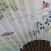 Ventilador plegable japonés de Kaga Yuzen / The Sound of Autumn