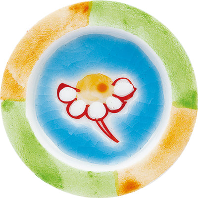 Kutani Japanese Shot Glass / Flower Tapestry
