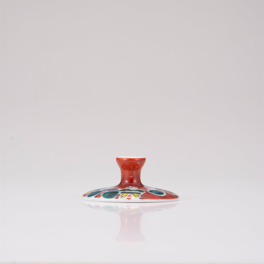 Kutani Japanese Dessert Verre / Mokubei / Plaid