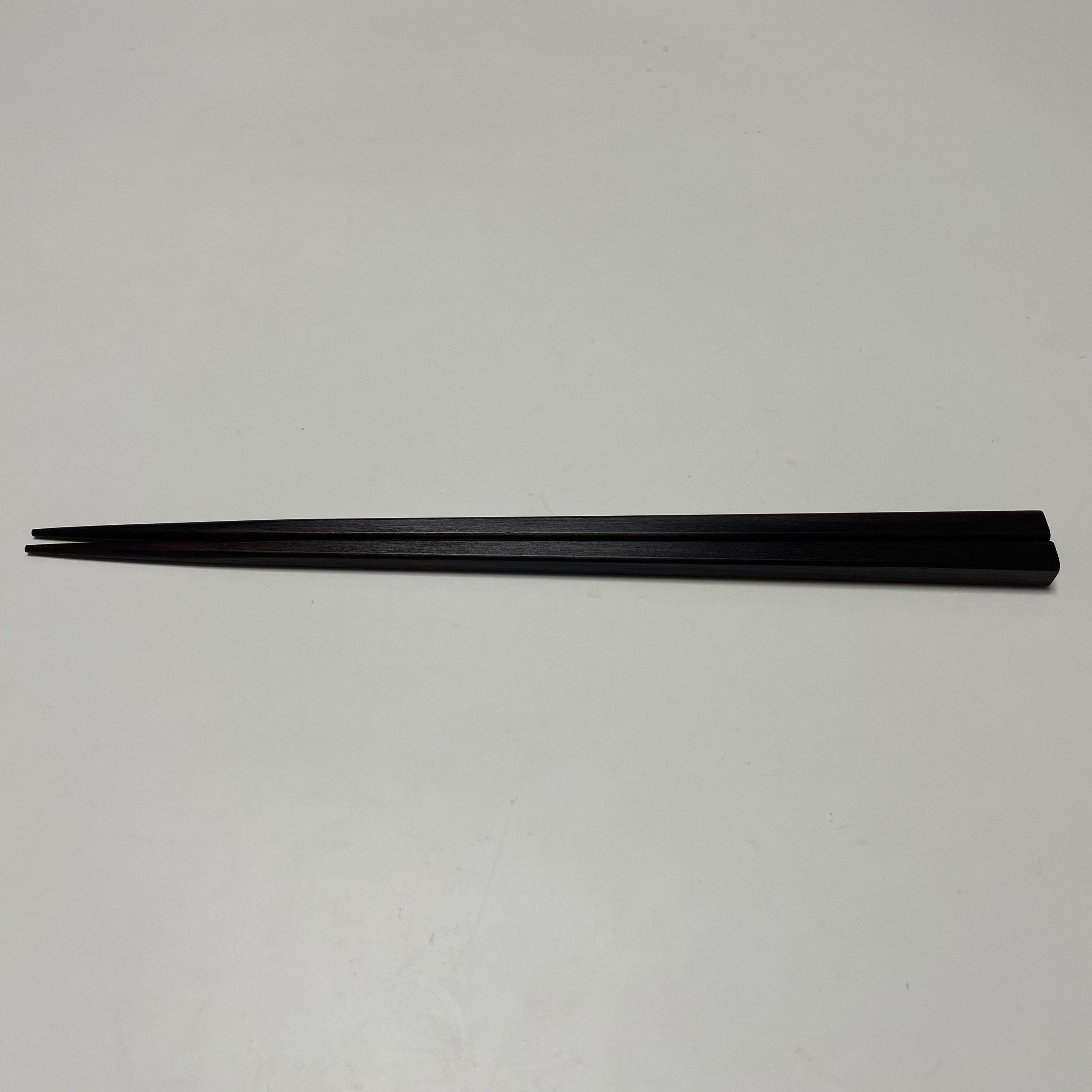 Striped Ebony Chopsticks / Tetragonal (4-sided) / 23cm