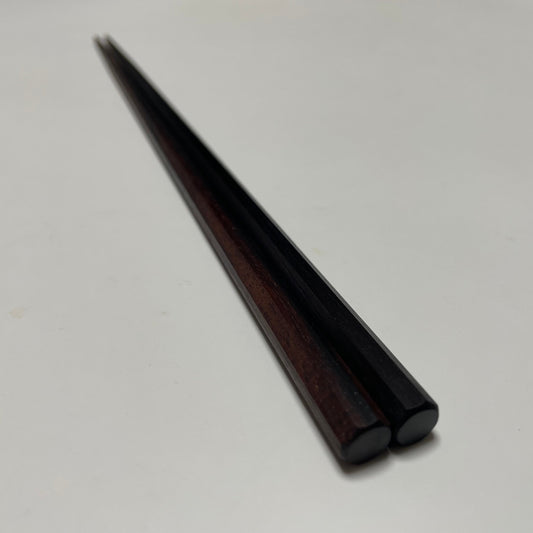 条纹乌木筷子 /八角形-23cm