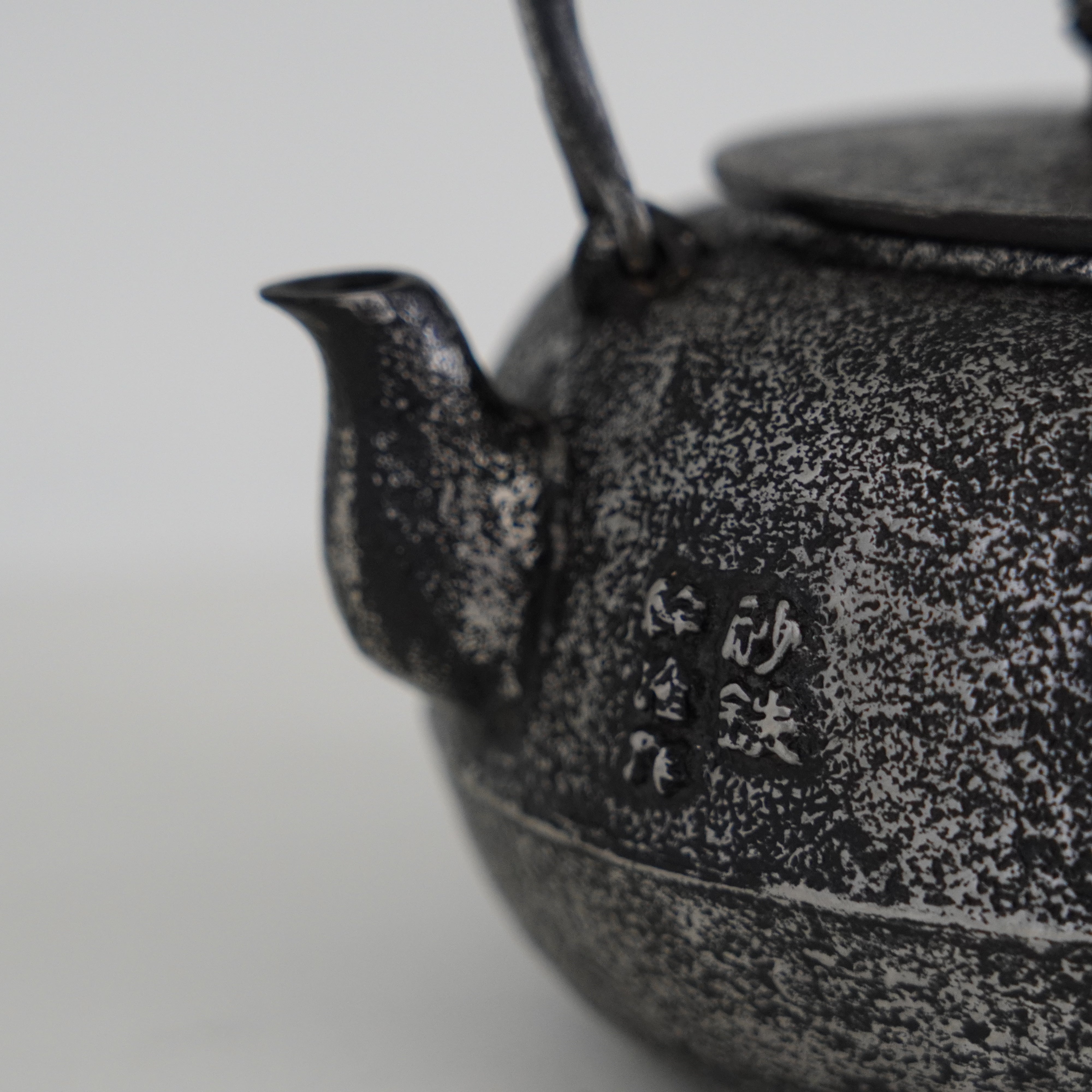 Iron Sand Kettle / Mt.Fuji & Horse / Flat Round Shape