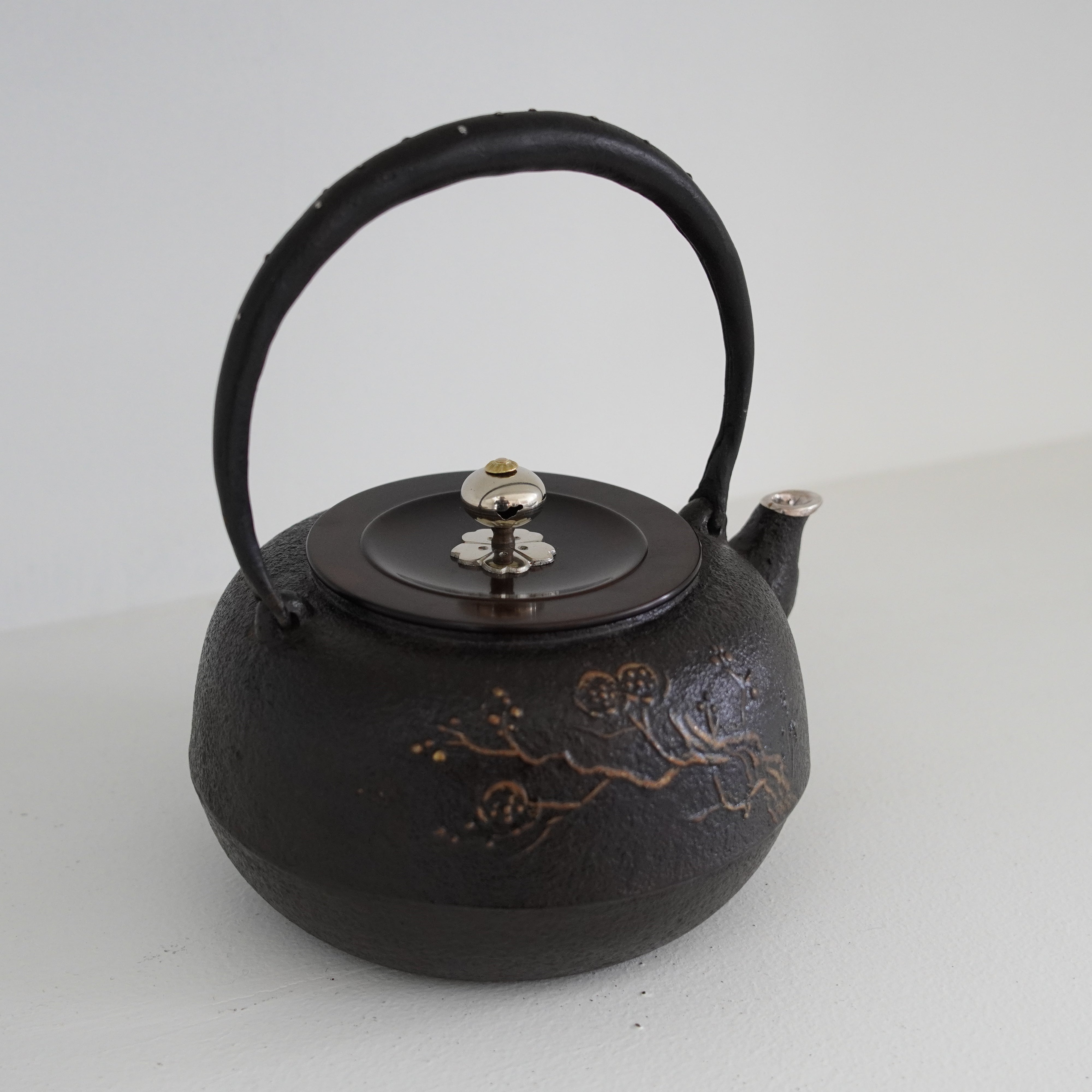Iron Kettle / Plum / Flat Round Shape
