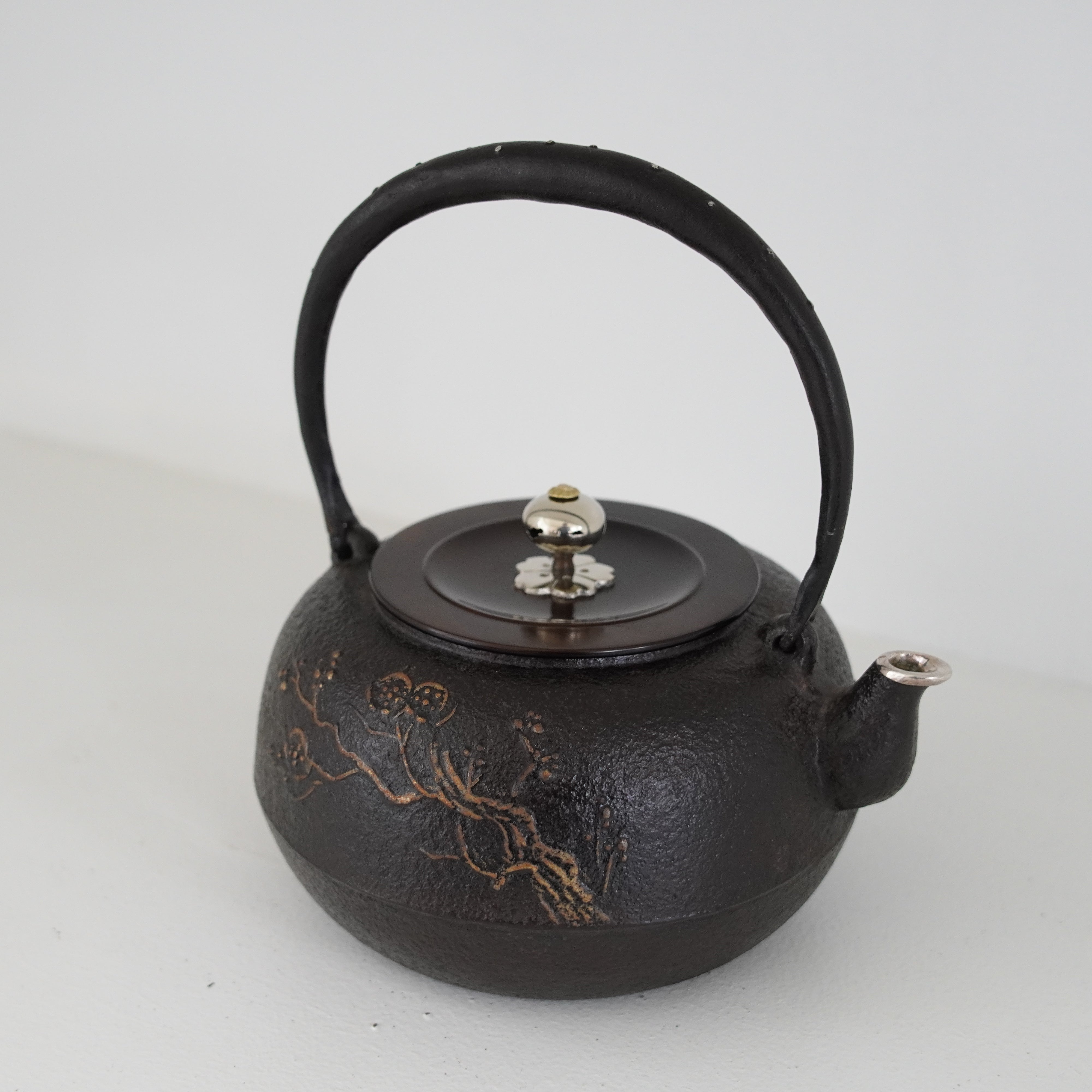 Iron Kettle / Plum / Flat Round Shape