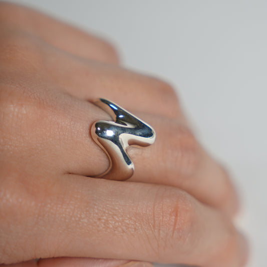 Silver Ring / Wave