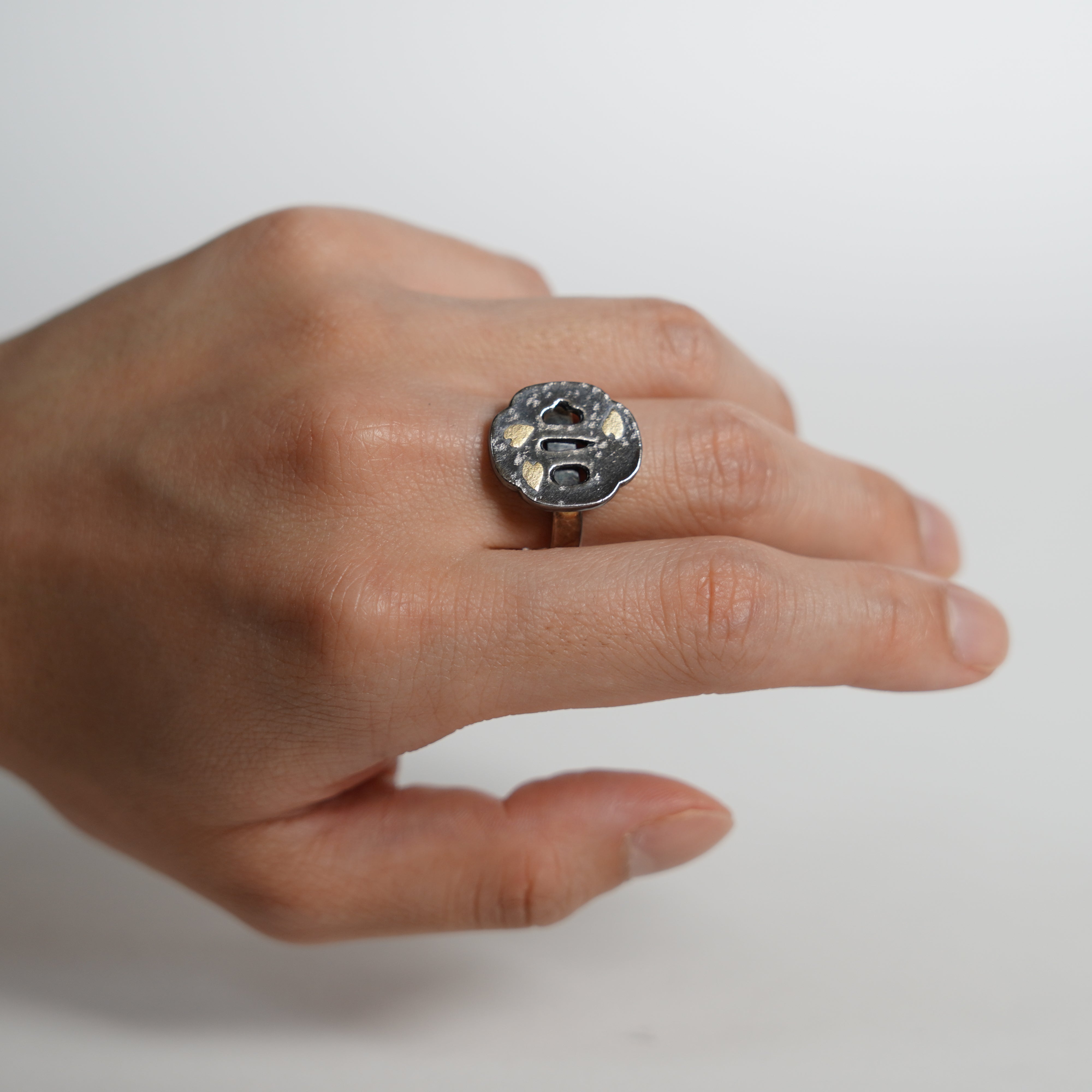 Silberring / Katana -Handschutz